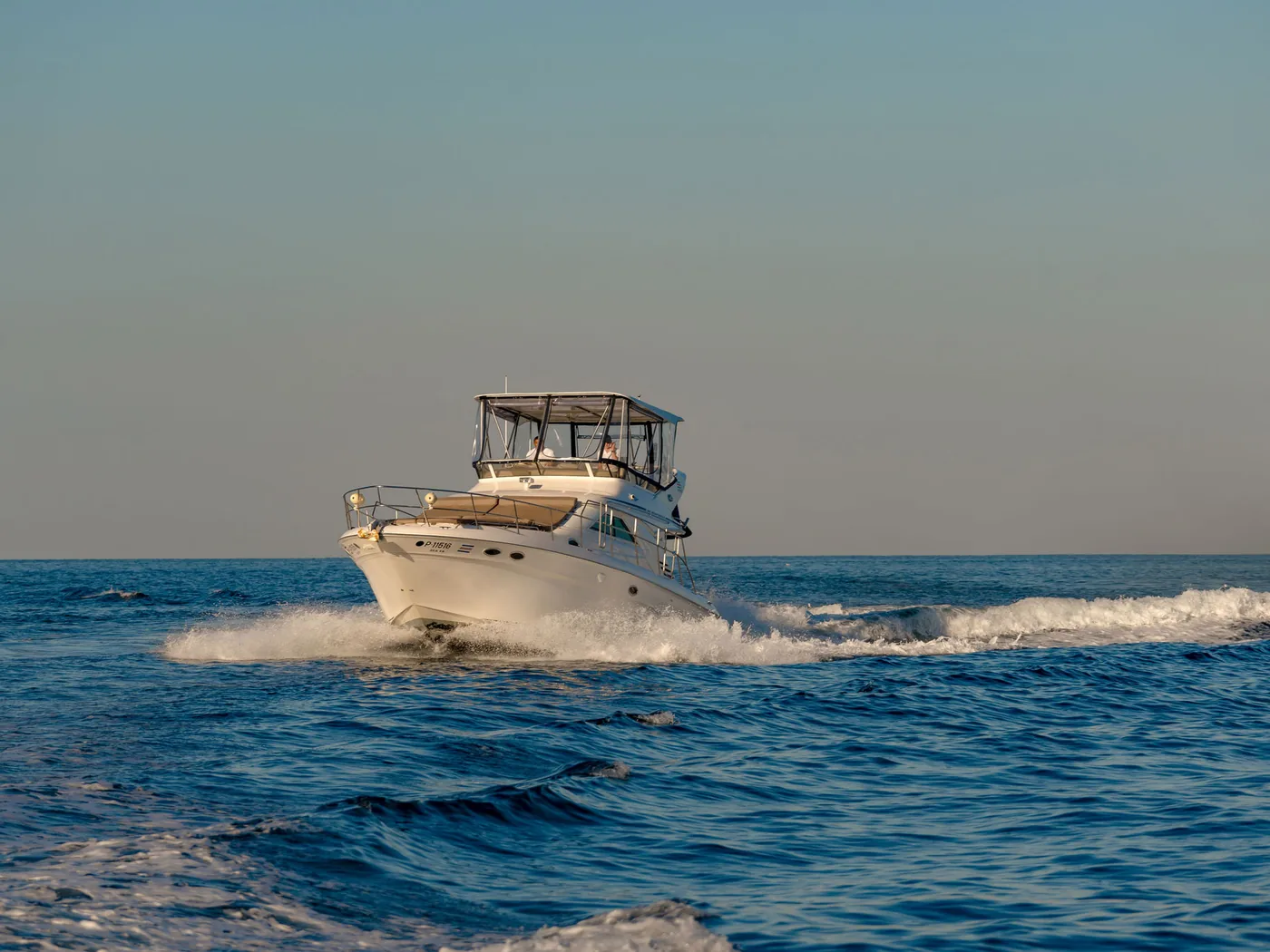 An Ocean Club motor yacht from the Salt Water fleet underway on Costa Rica's Pacific coast